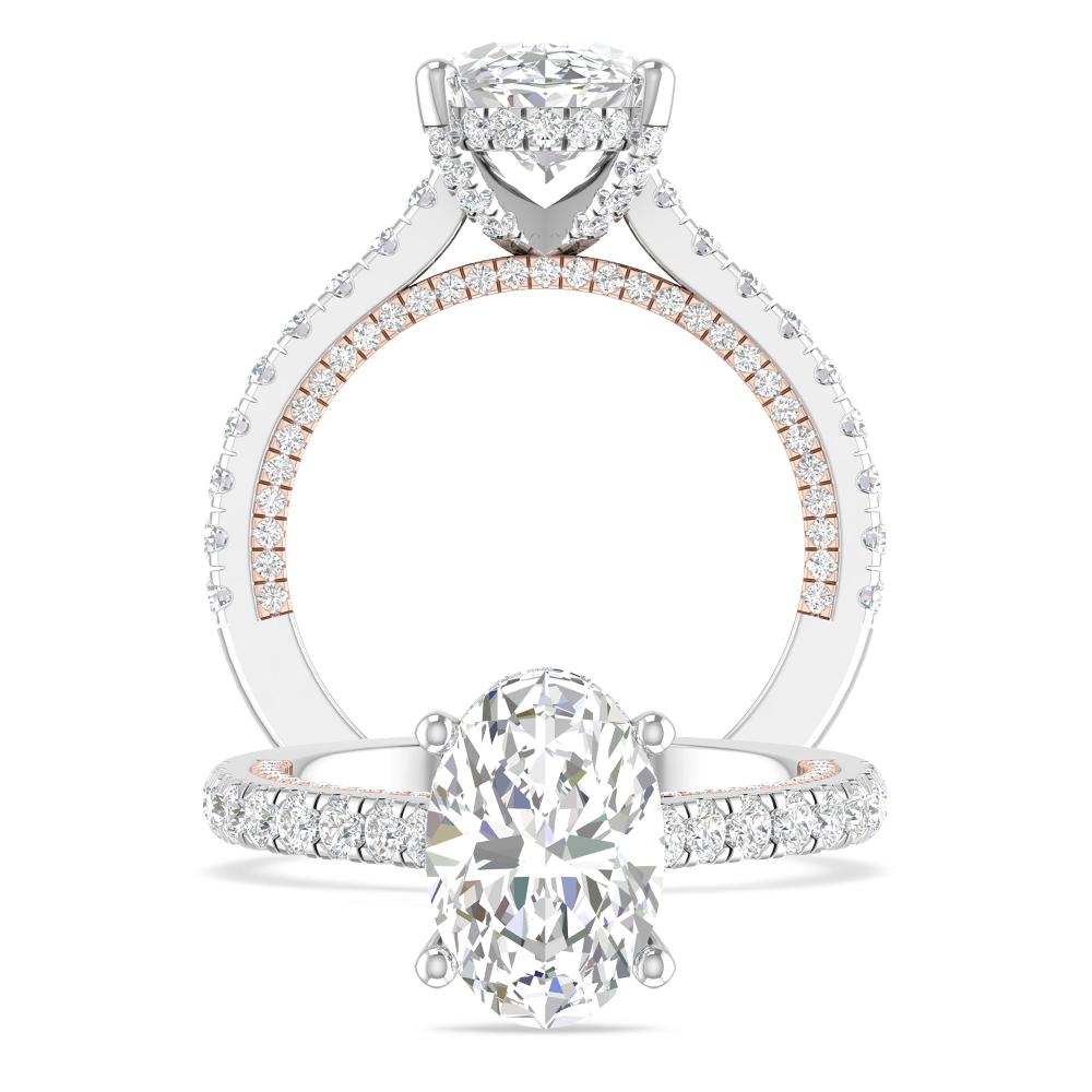 White Gold - Oval