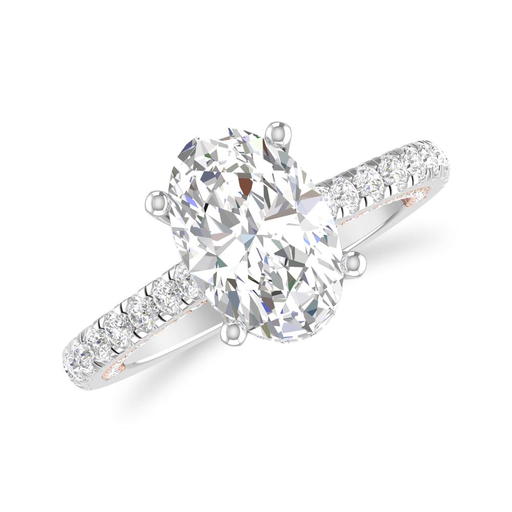 White Gold - Oval