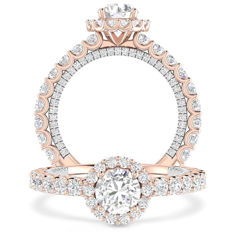 Rose Gold/White Gold - Round