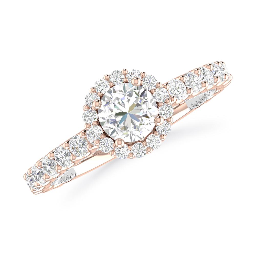Rose Gold/White Gold - Round