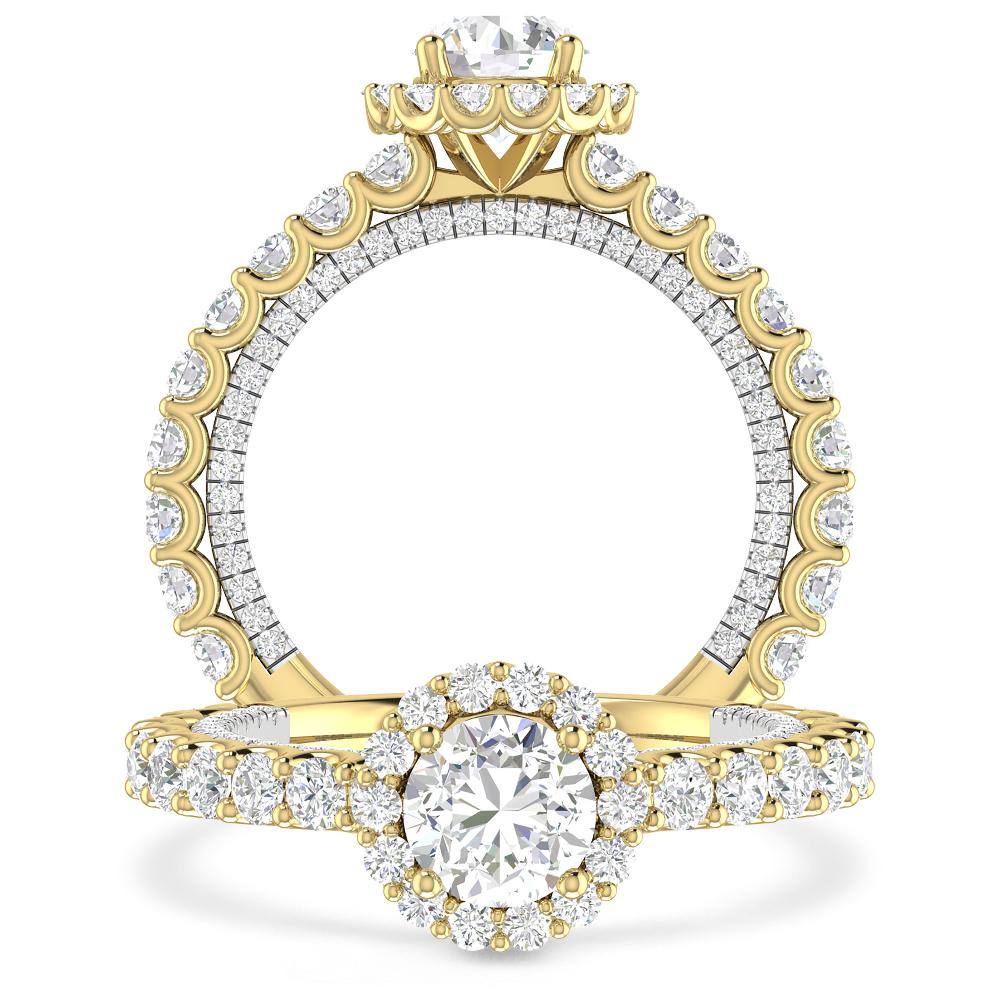 Yellow Gold/White Gold - Round