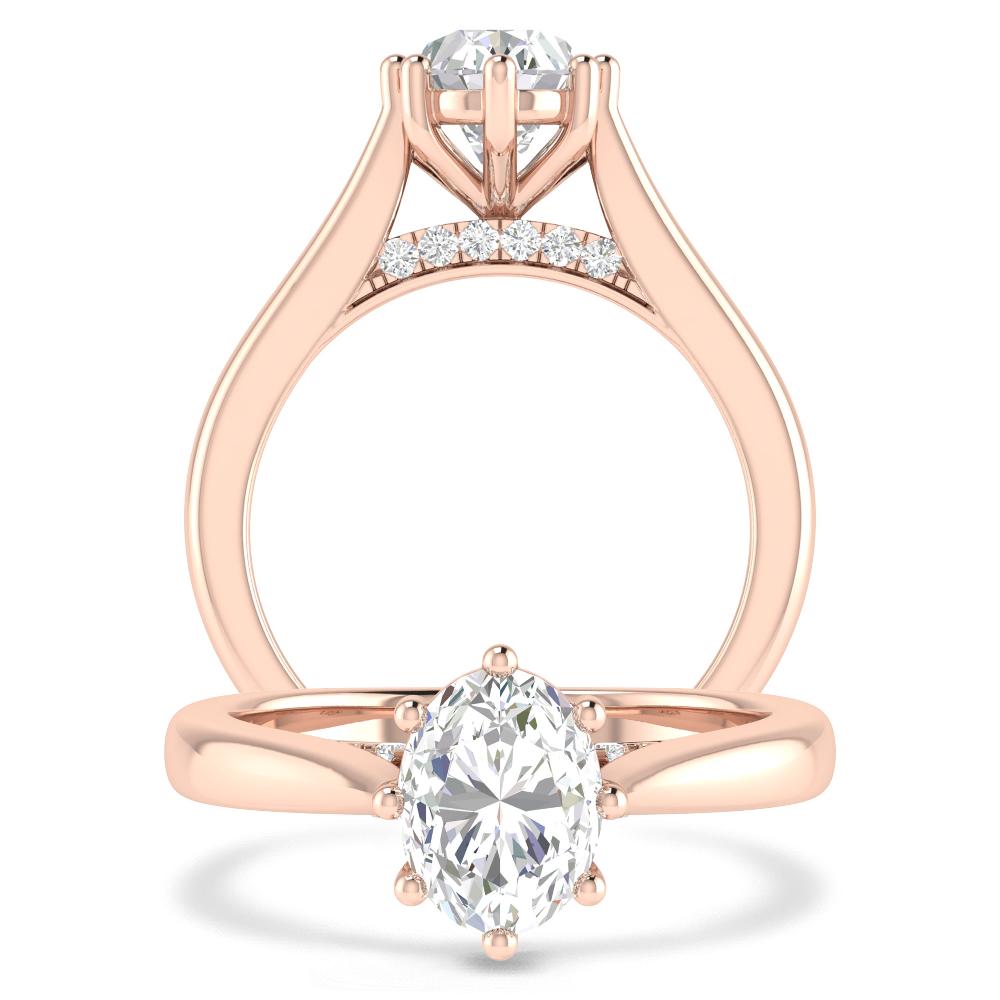 Rose Gold - Oval