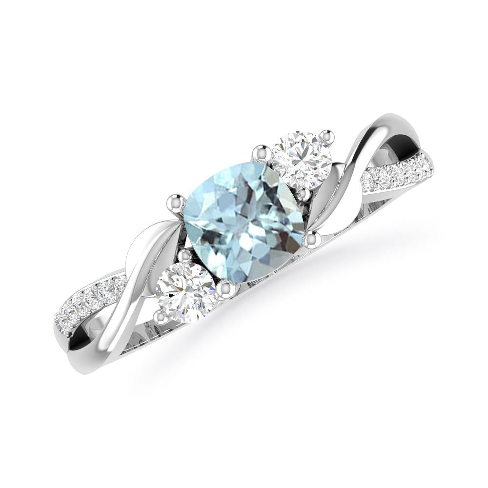 White Gold - Aquamarine