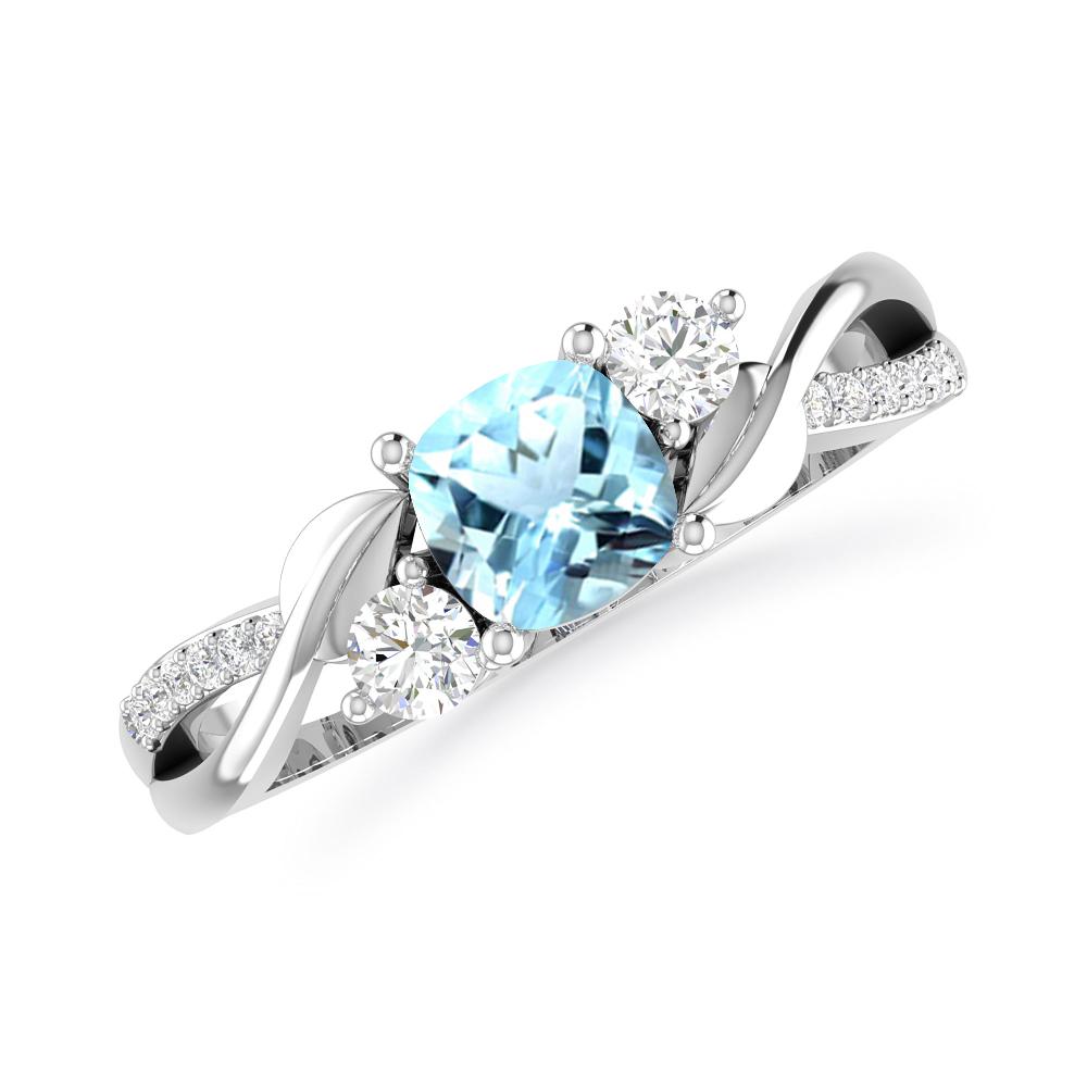 White Gold - Aquamarine