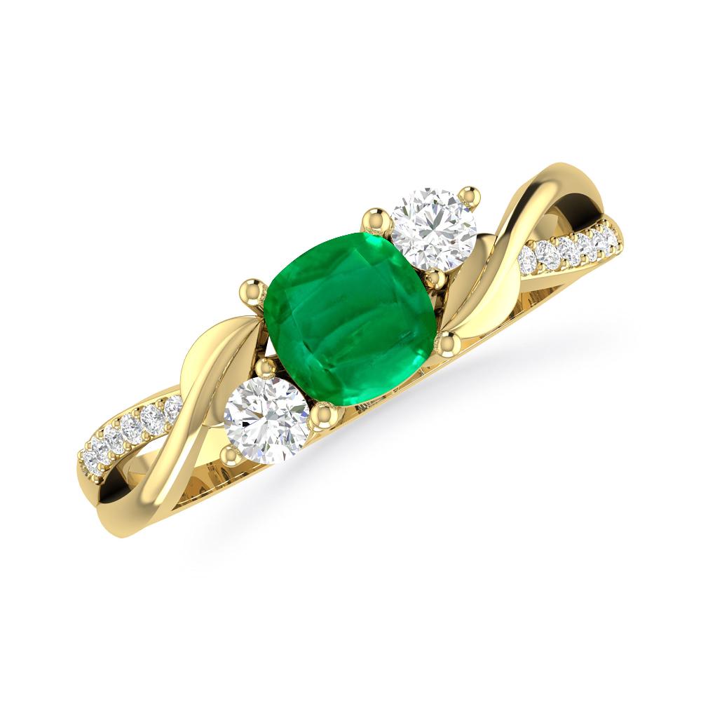 Yellow Gold - Emerald