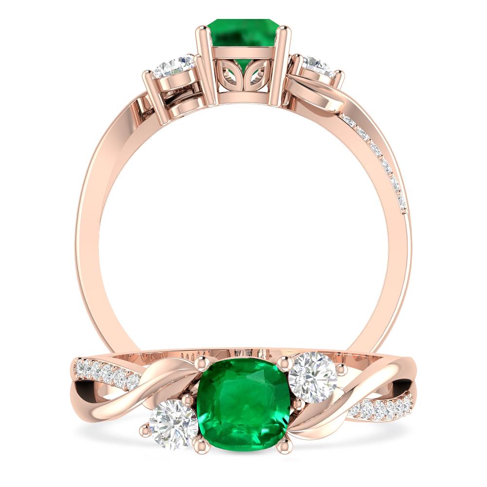 Rose Gold - Emerald