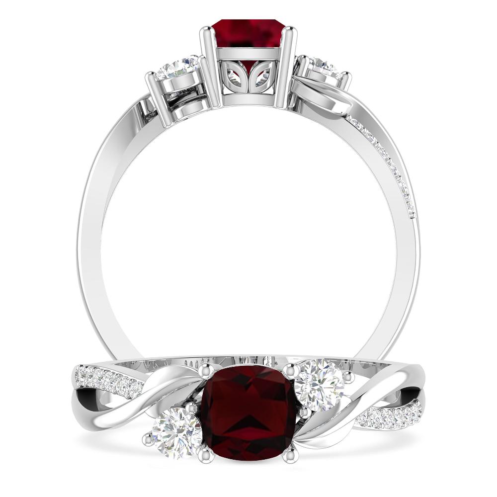 White Gold - Garnet