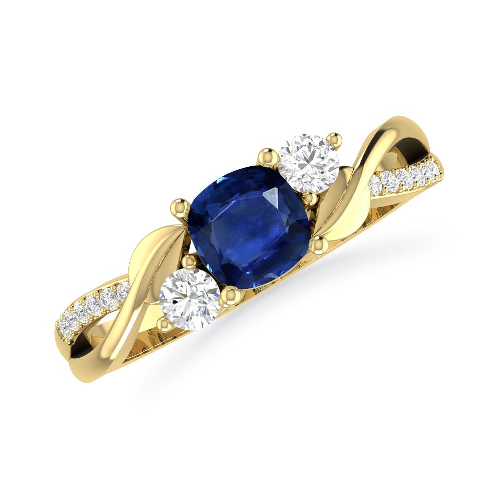 Yellow Gold - Sapphire