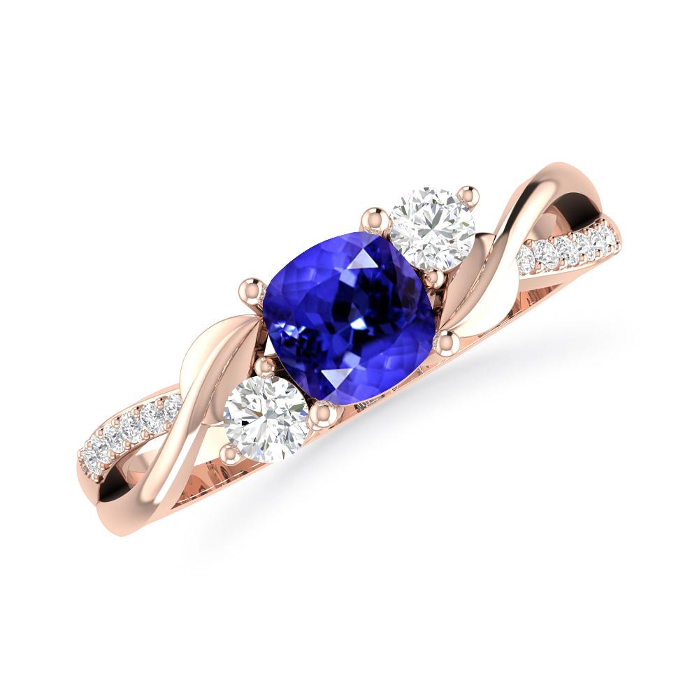 Rose Gold - Tanzanite