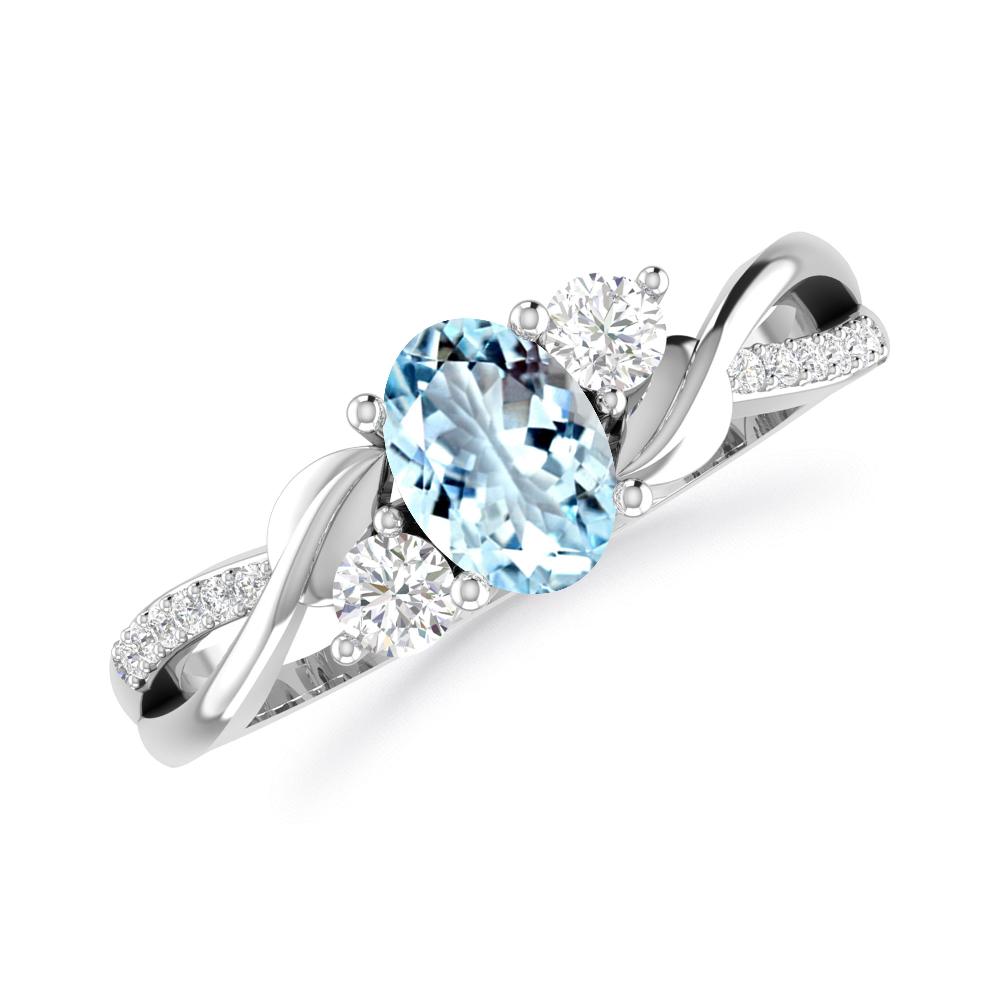 White Gold - Aquamarine