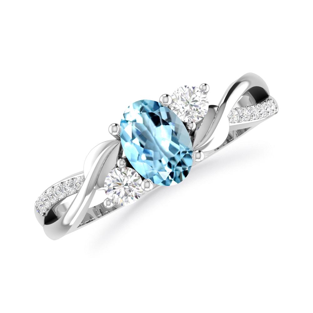 White Gold - Aquamarine