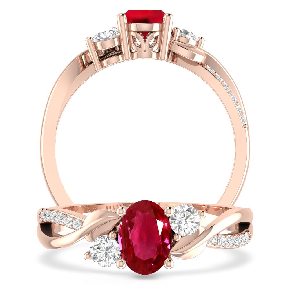 Rose Gold - Ruby