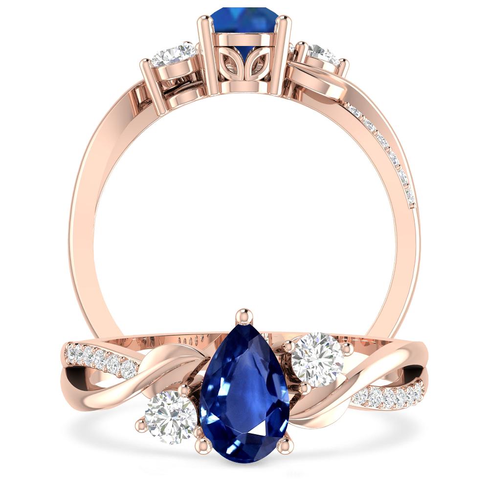 Rose Gold - Sapphire