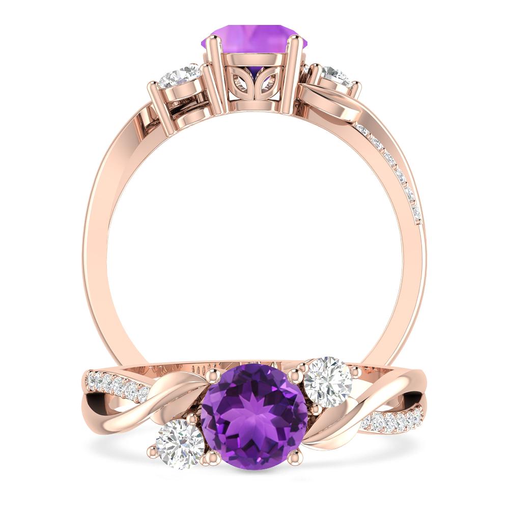 Rose Gold - Amethyst
