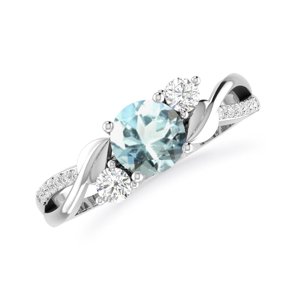 White Gold - Aquamarine