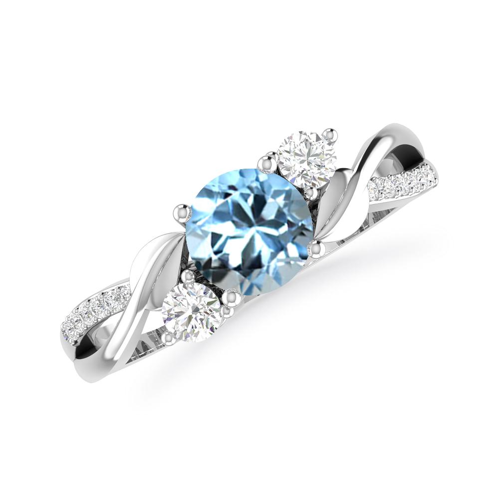 White Gold - Aquamarine