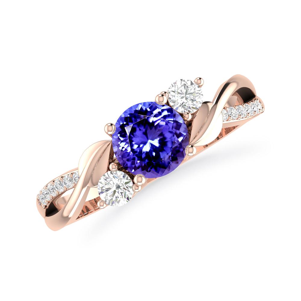 Rose Gold - Tanzanite