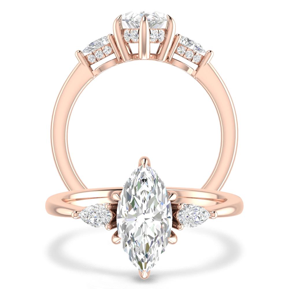 Rose Gold - Marquise
