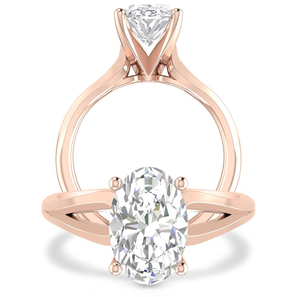Rose Gold - Oval