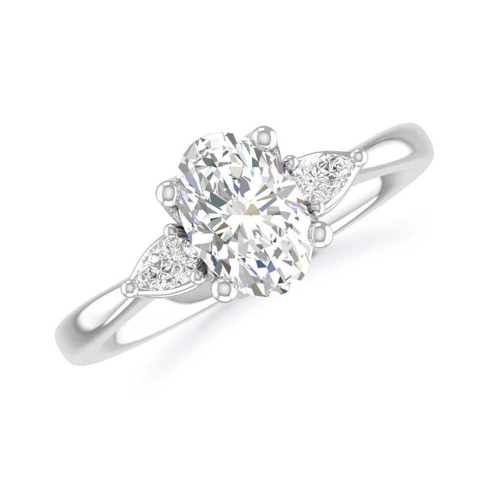 White Gold - Oval