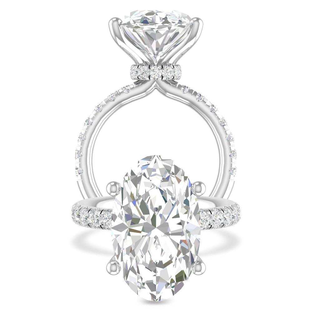 White Gold -  Oval