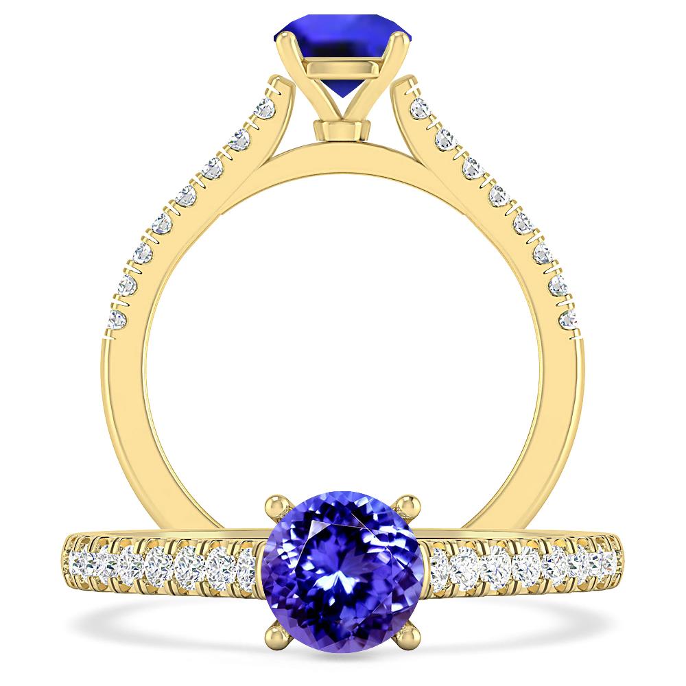 Yellow Gold - Tanzanite