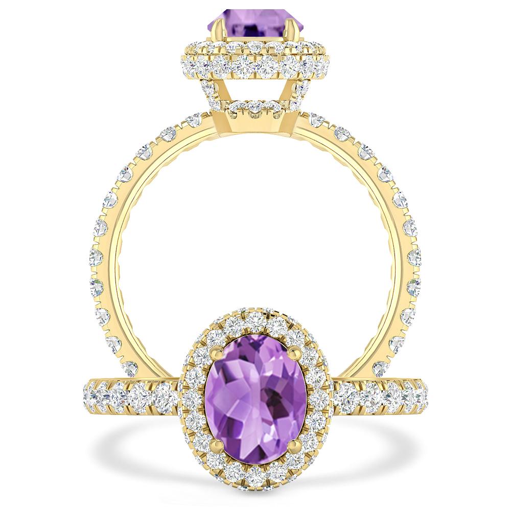 Yellow Gold - Amethyst