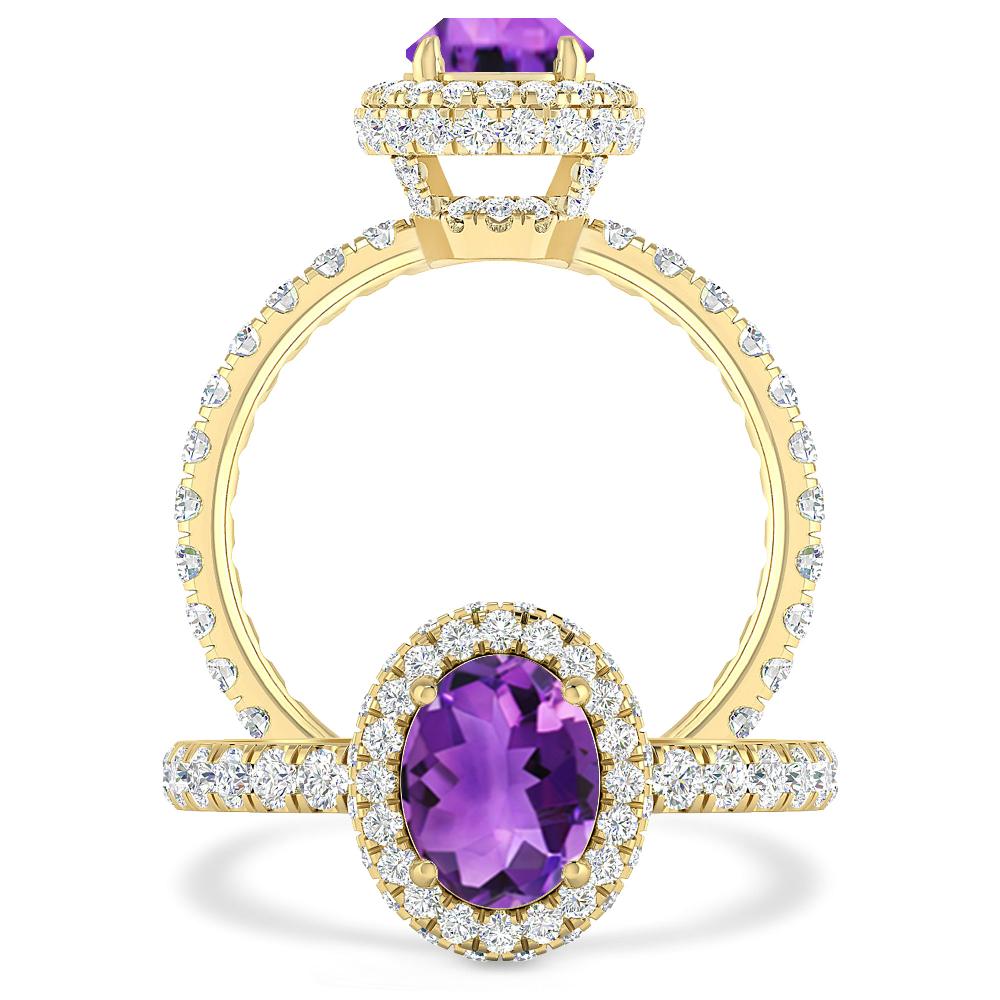 Yellow Gold - Amethyst
