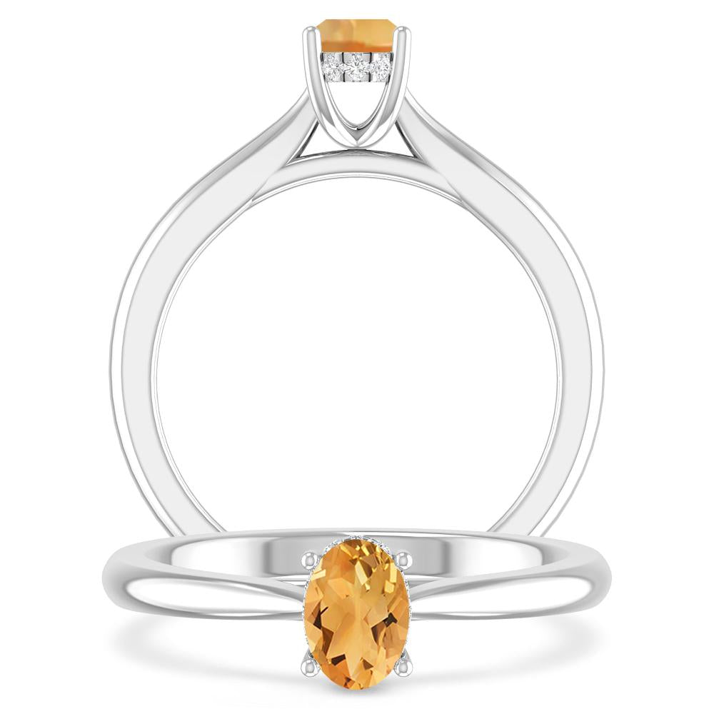White Gold - Citrine