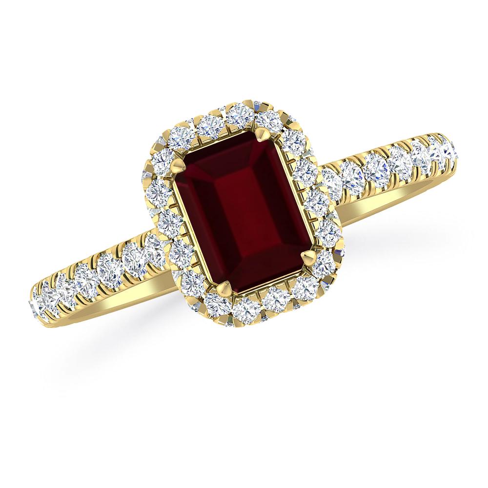 Yellow Gold - Garnet