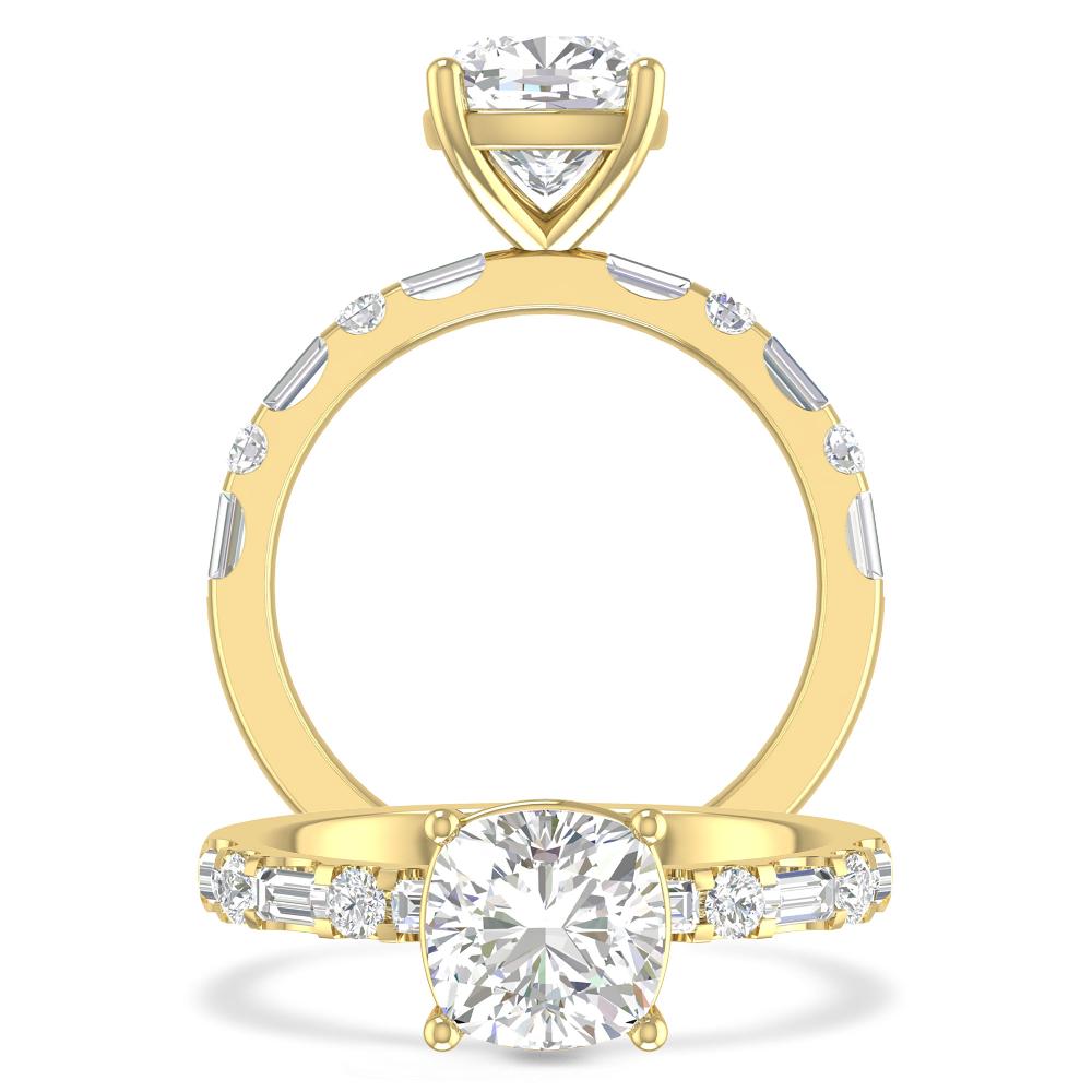 Yellow Gold - Cushion
