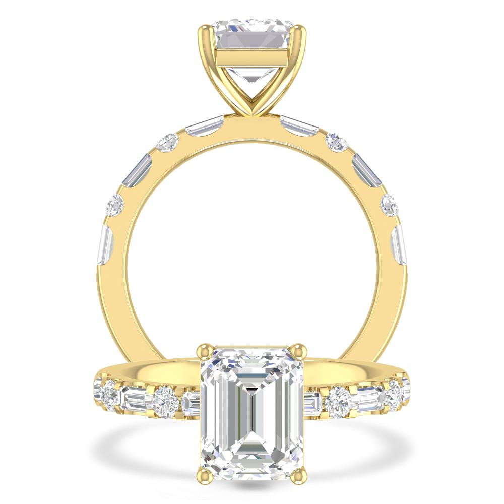 Yellow Gold - Emerald