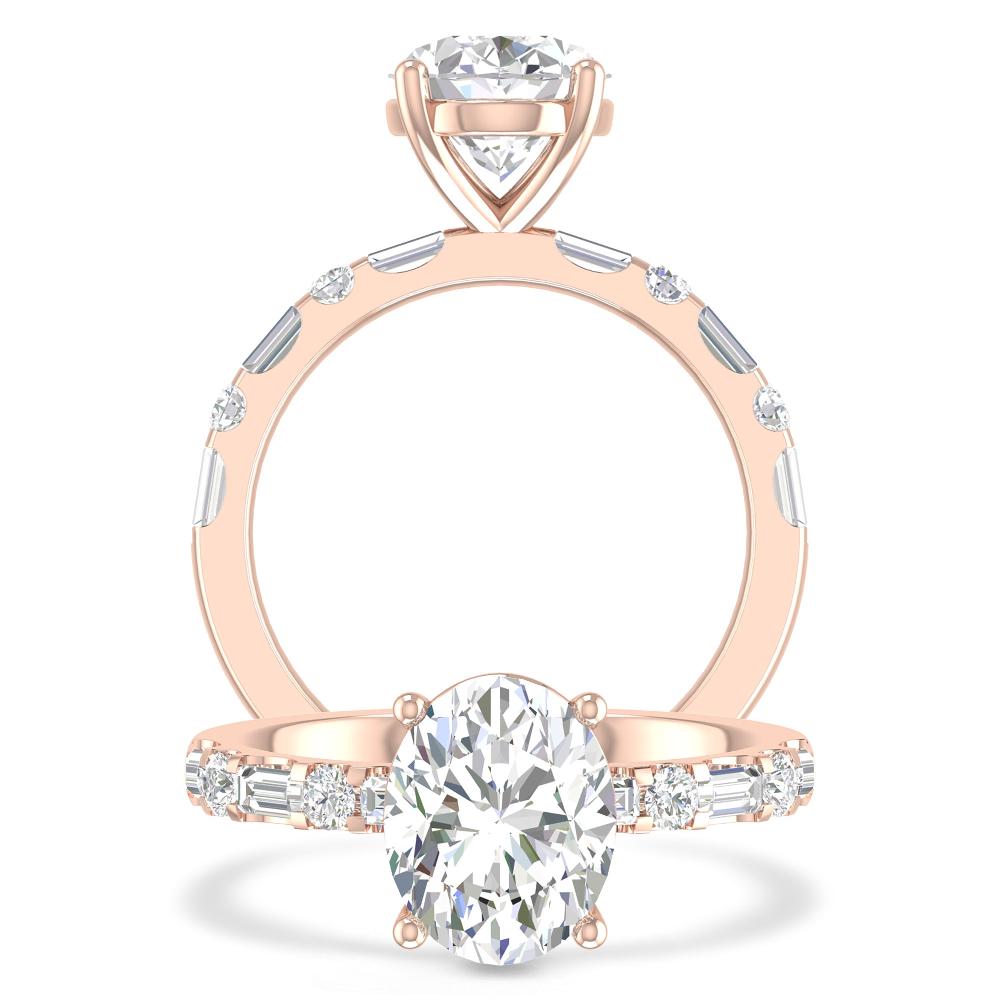 Rose Gold - Oval