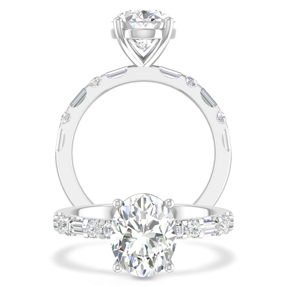 White Gold - Oval