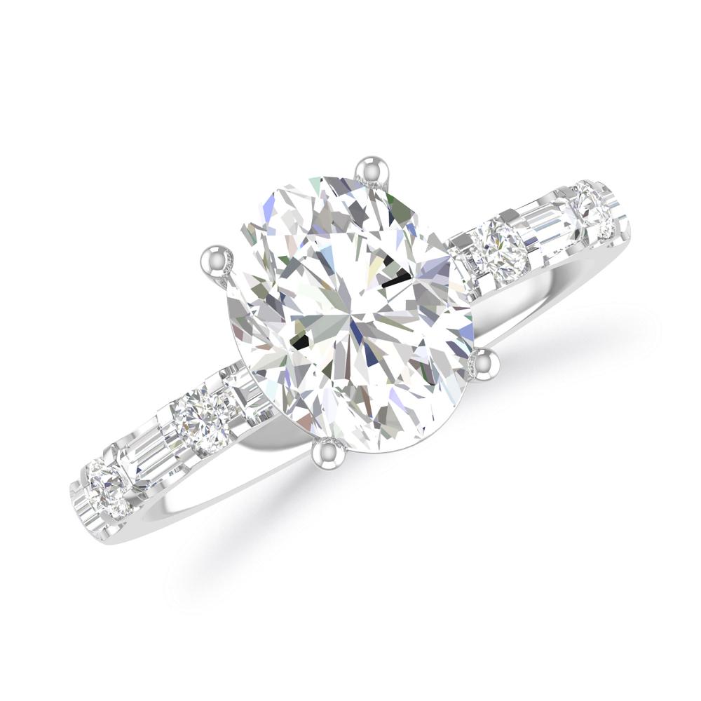 White Gold - Oval