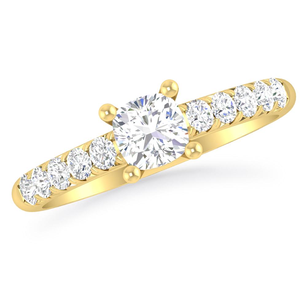 Yellow Gold - Cushion