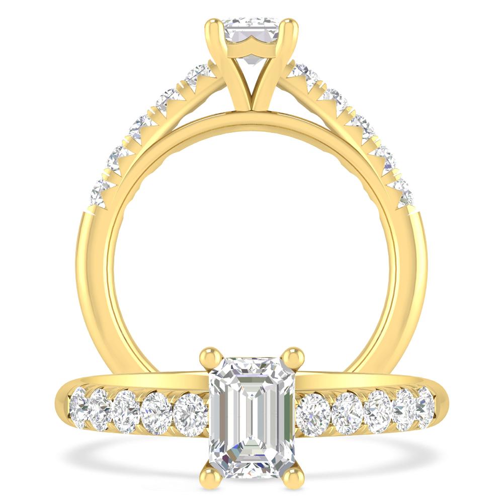 Yellow Gold - Emerald