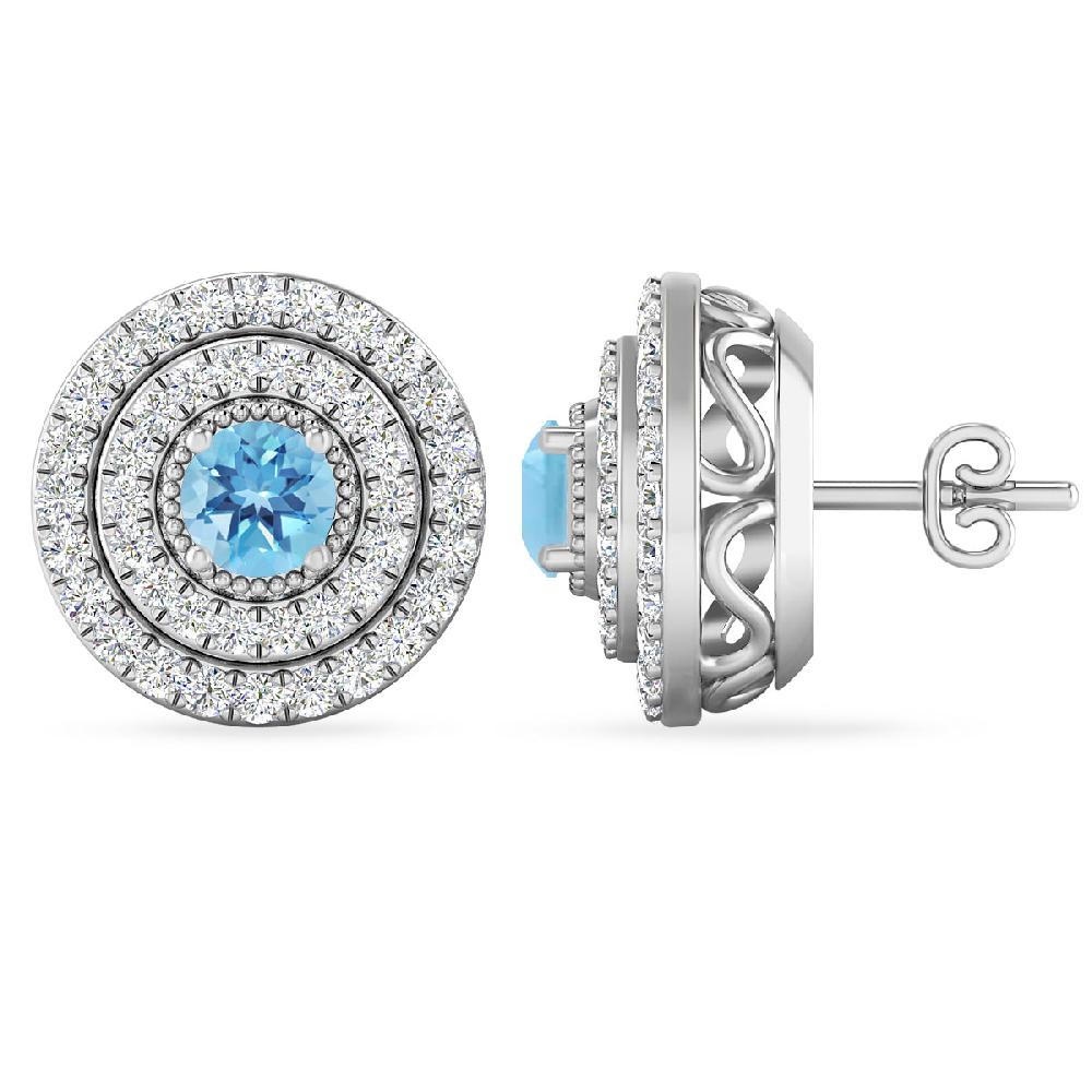 White Gold - Blue Topaz