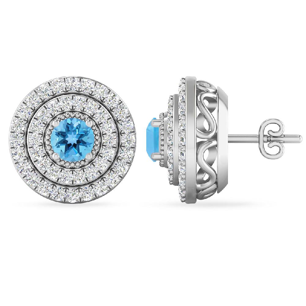 White Gold - Blue Topaz