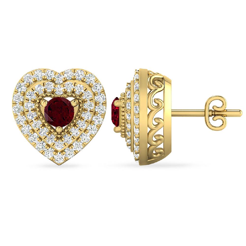 Yellow Gold - Garnet