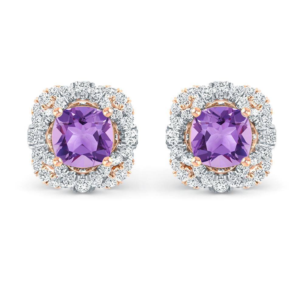 Rose Gold/White Gold - Amethyst