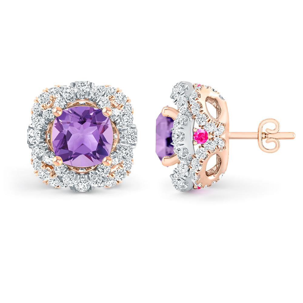 Rose Gold/White Gold - Amethyst