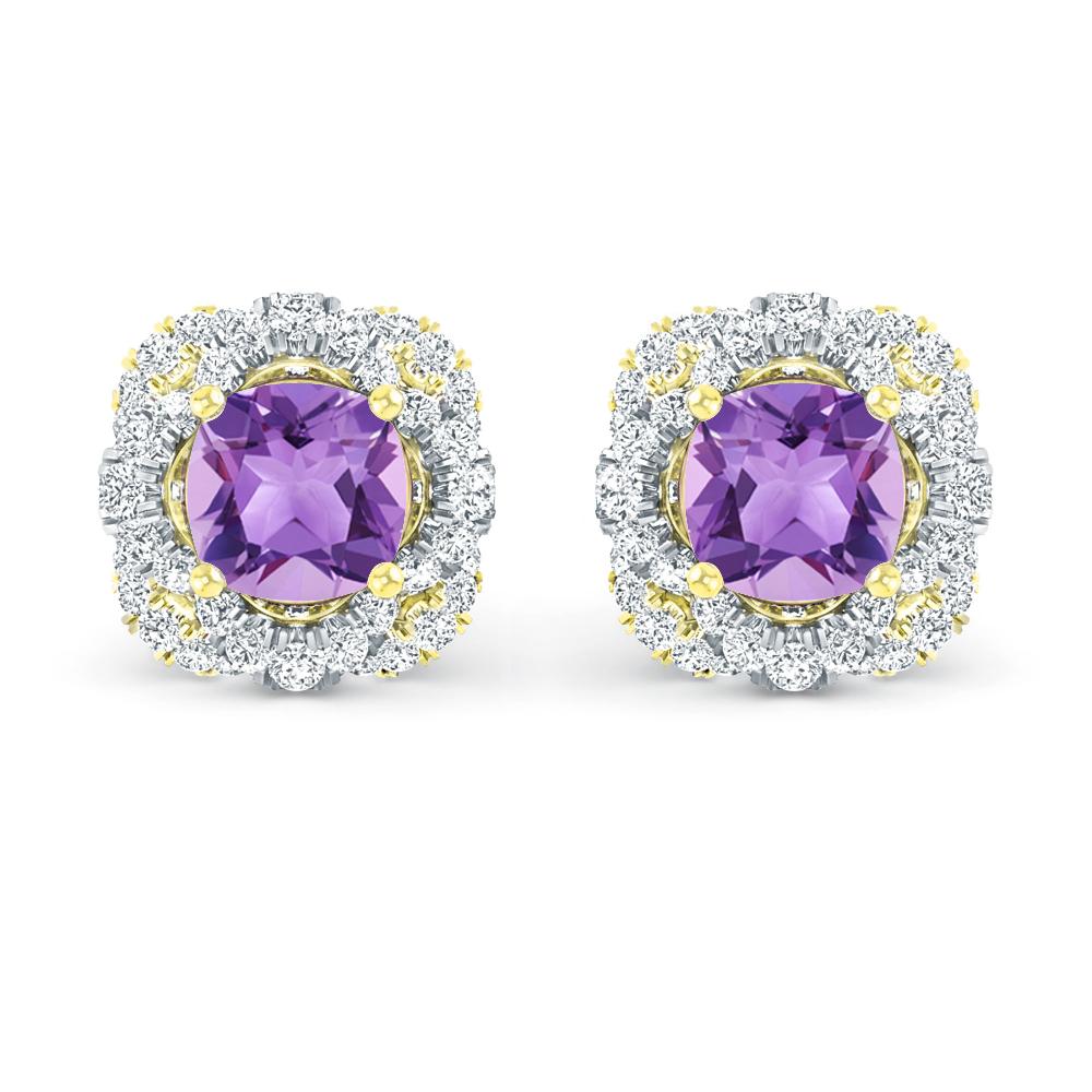 Yellow Gold/White Gold - Amethyst