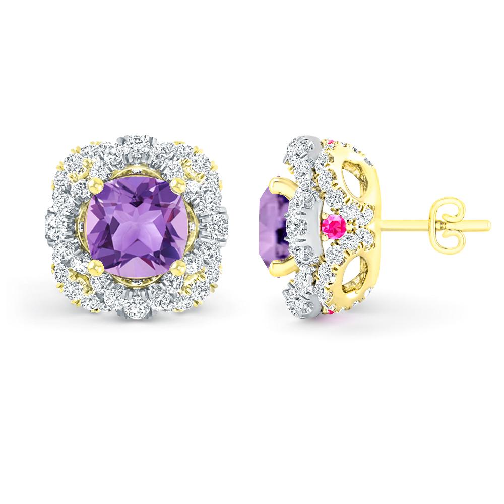 Yellow Gold/White Gold - Amethyst