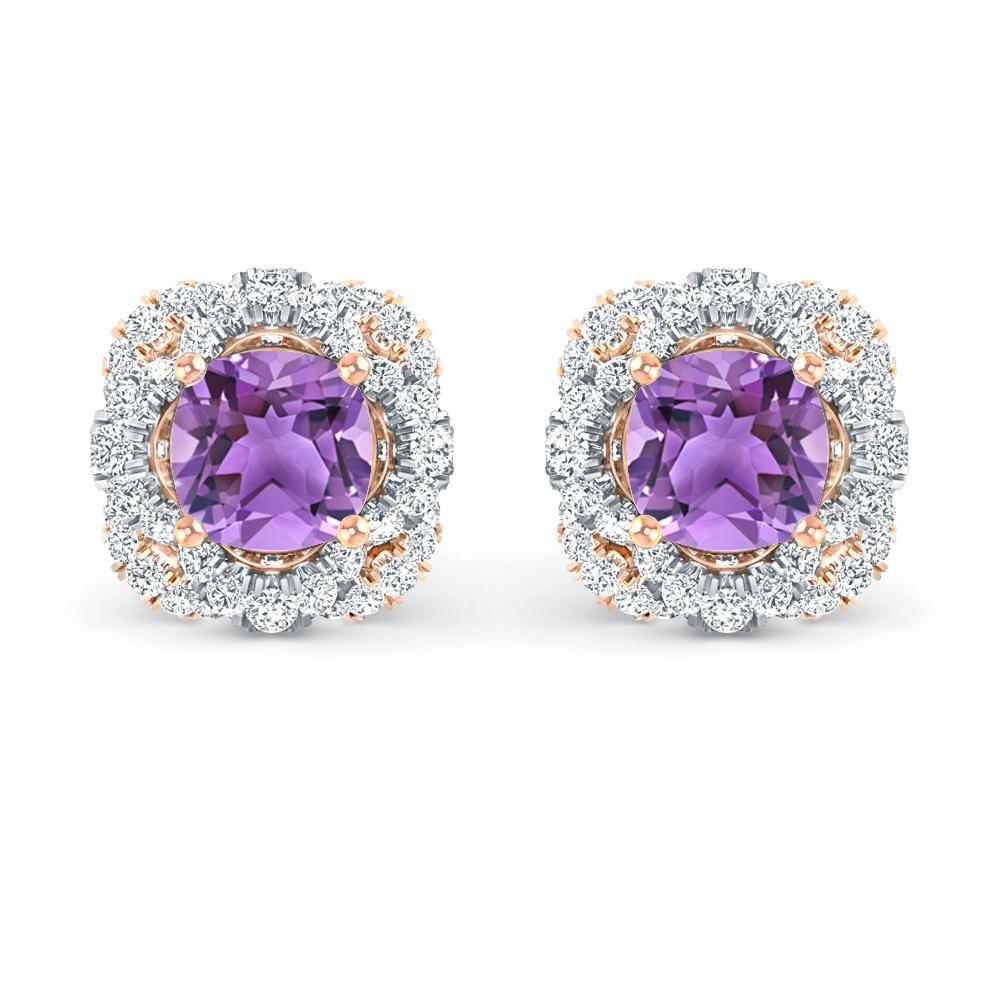Rose Gold/White Gold - Amethyst