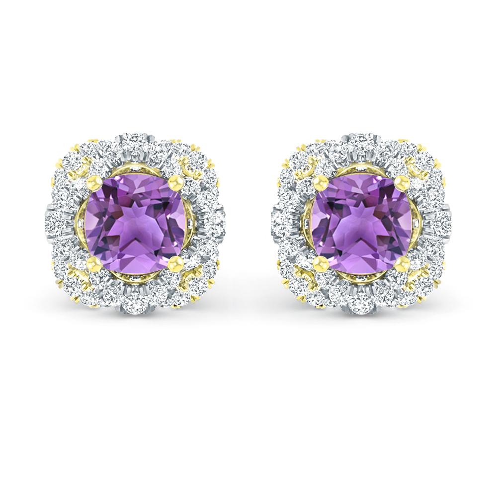 Yellow Gold/White Gold - Amethyst