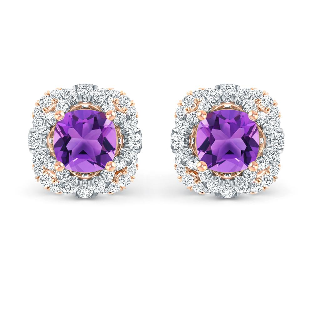 Rose Gold/White Gold - Amethyst