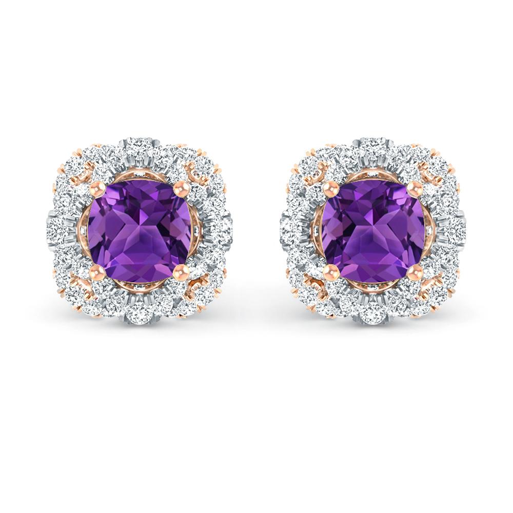 Rose Gold/White Gold - Amethyst