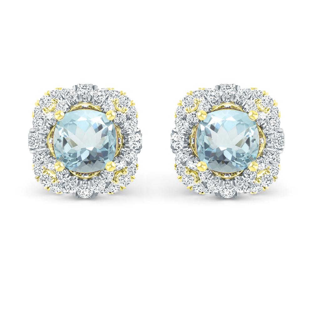 Yellow Gold - Aquamarine