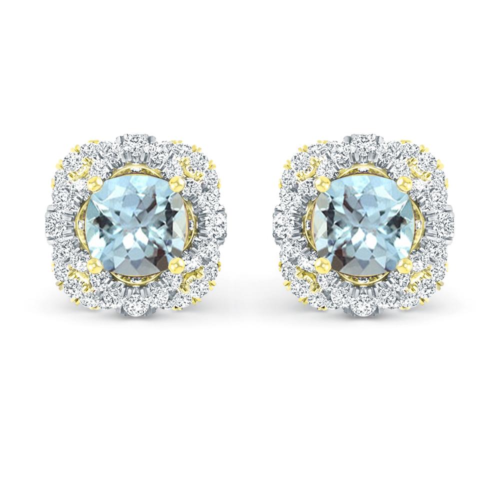 Yellow Gold - Aquamarine